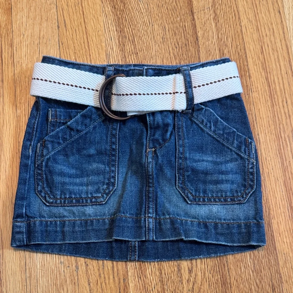 Ralph Lauren Chic Denim Skirt with Woven Belt Kids 2T